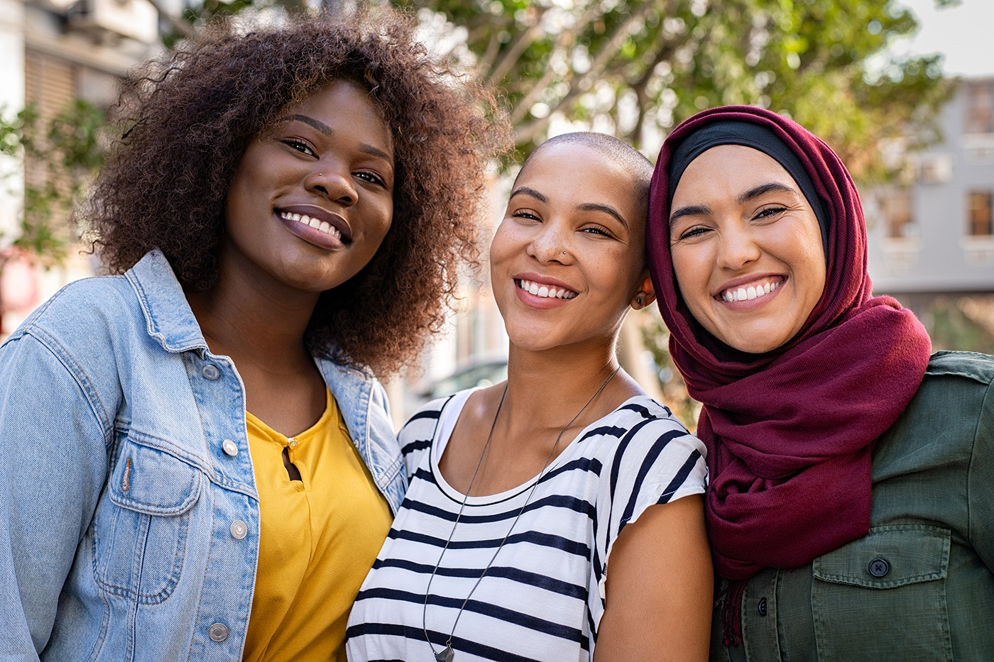 Smiling group of women