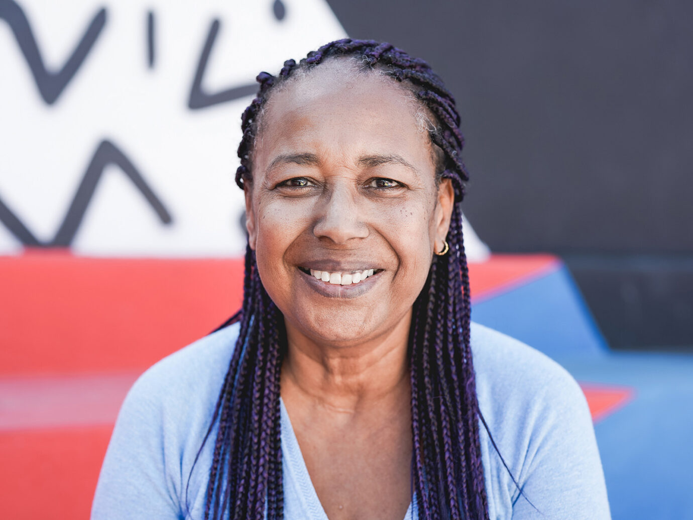 Close up of smiling woman