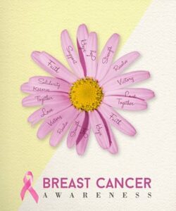 Breast Cancer Awareness flower
