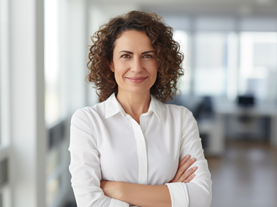 Confident Woman crossing her arms